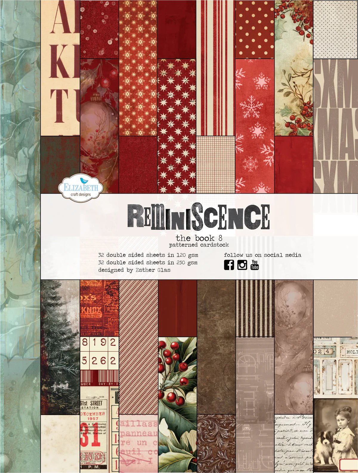 Elizabeth Craft Designs Reminiscence Paper - The Book 8