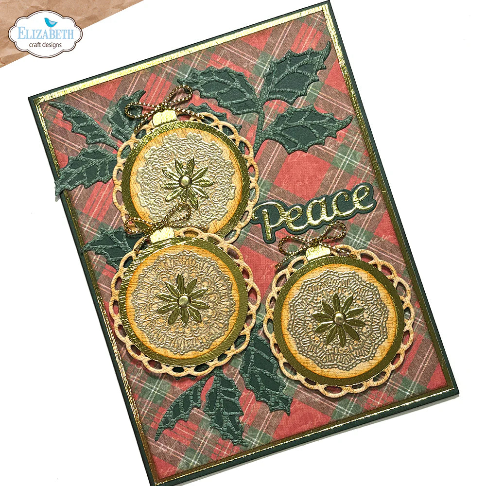 Elizabeth Craft Designs Small Doilies & Tabs Die & Stamp Set