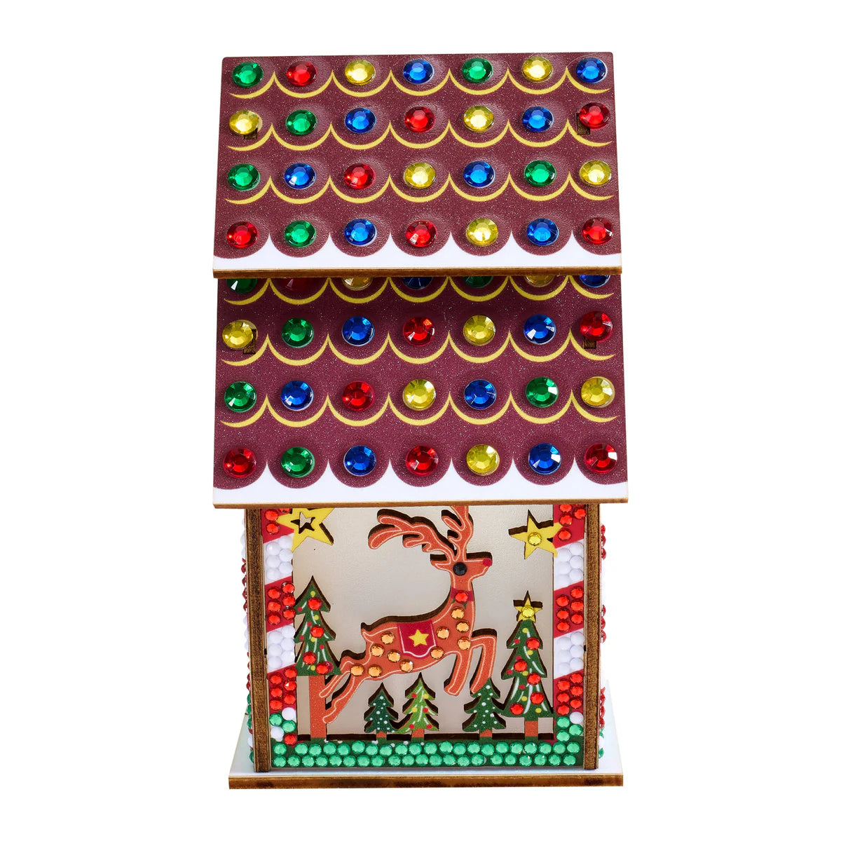 Diamond Art Club LED 3D Gingerbread House Reindeer