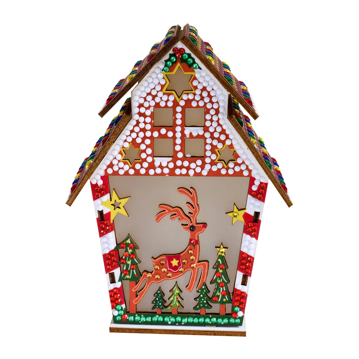 Diamond Art Club LED 3D Gingerbread House Reindeer