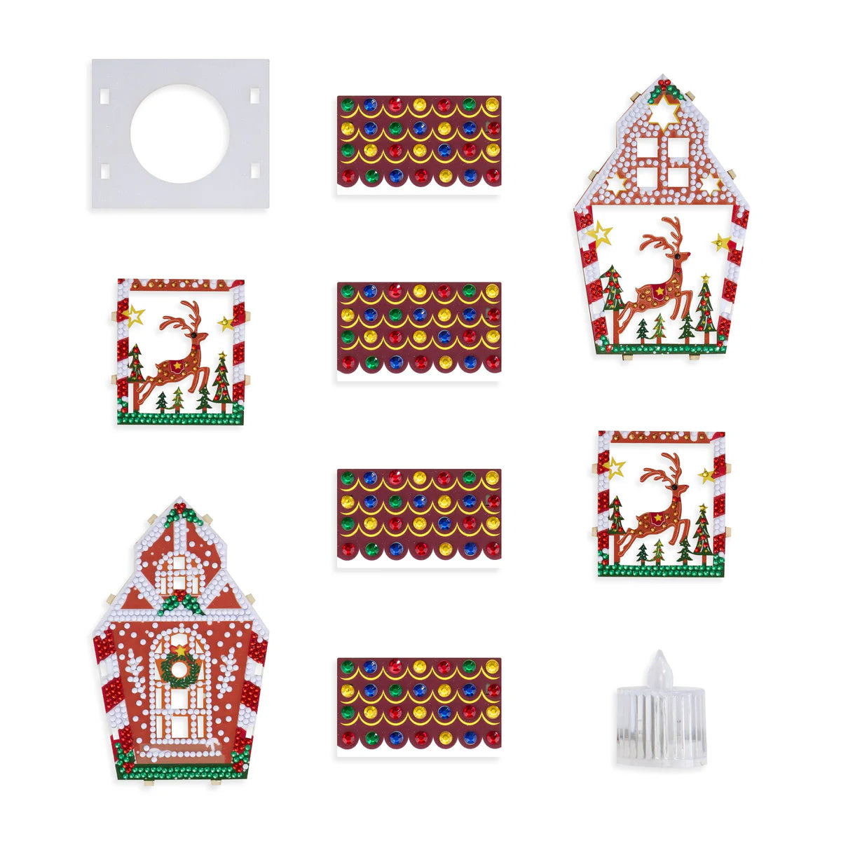 Diamond Art Club LED 3D Gingerbread House Reindeer