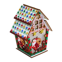 Diamond Art Club LED 3D Gingerbread House Santa