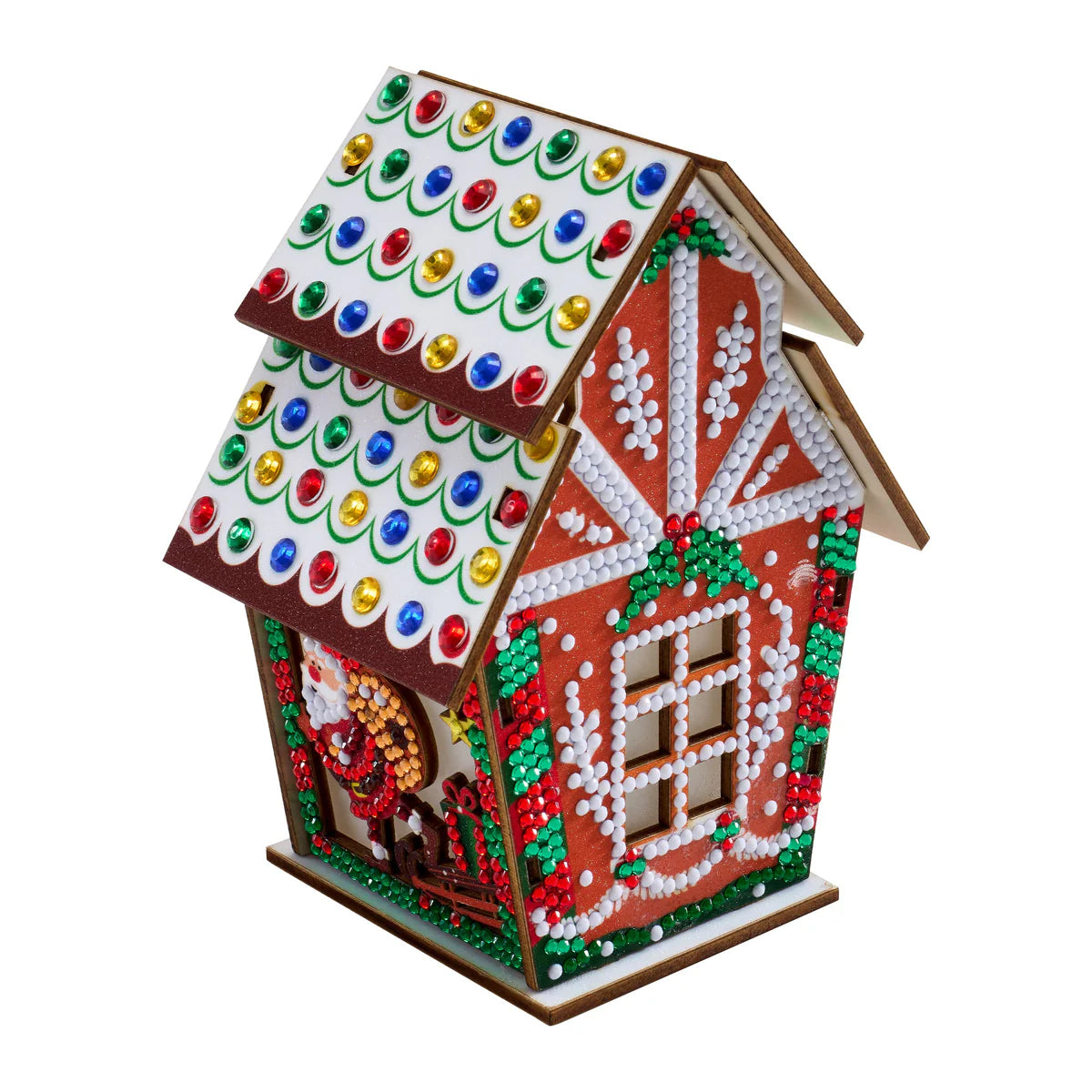 Diamond Art Club LED 3D Gingerbread House Santa