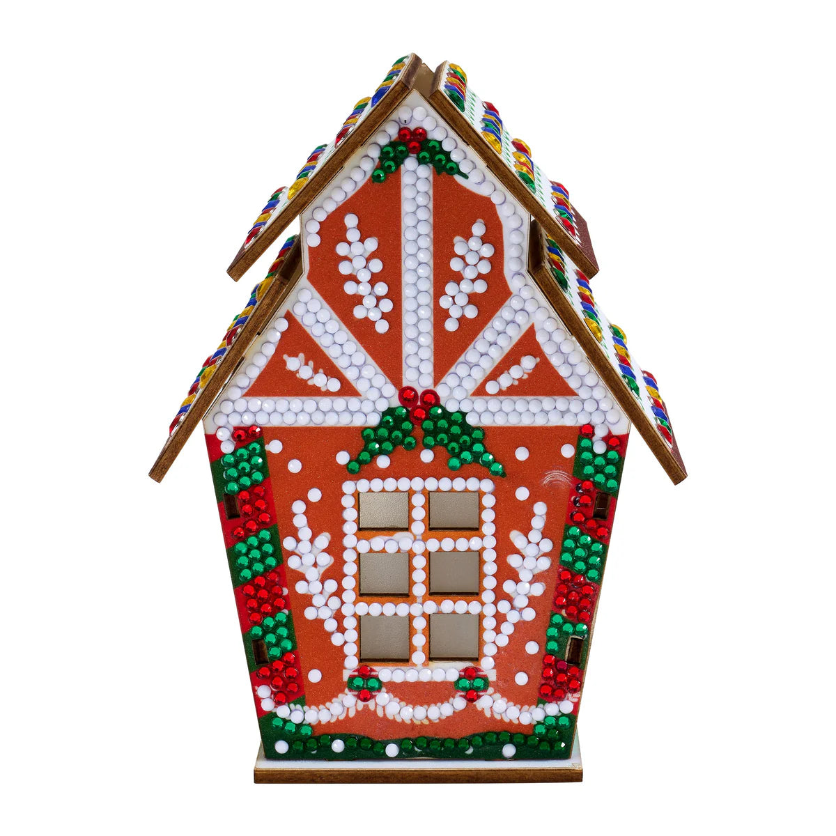 Diamond Art Club LED 3D Gingerbread House Santa