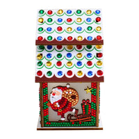 Diamond Art Club LED 3D Gingerbread House Santa