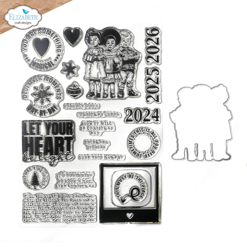 Elizabeth Craft Designs Magical Moments Die & Stamp Set