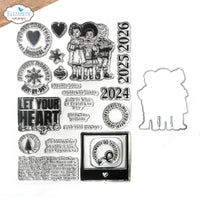 Elizabeth Craft Designs Magical Moments Die & Stamp Set