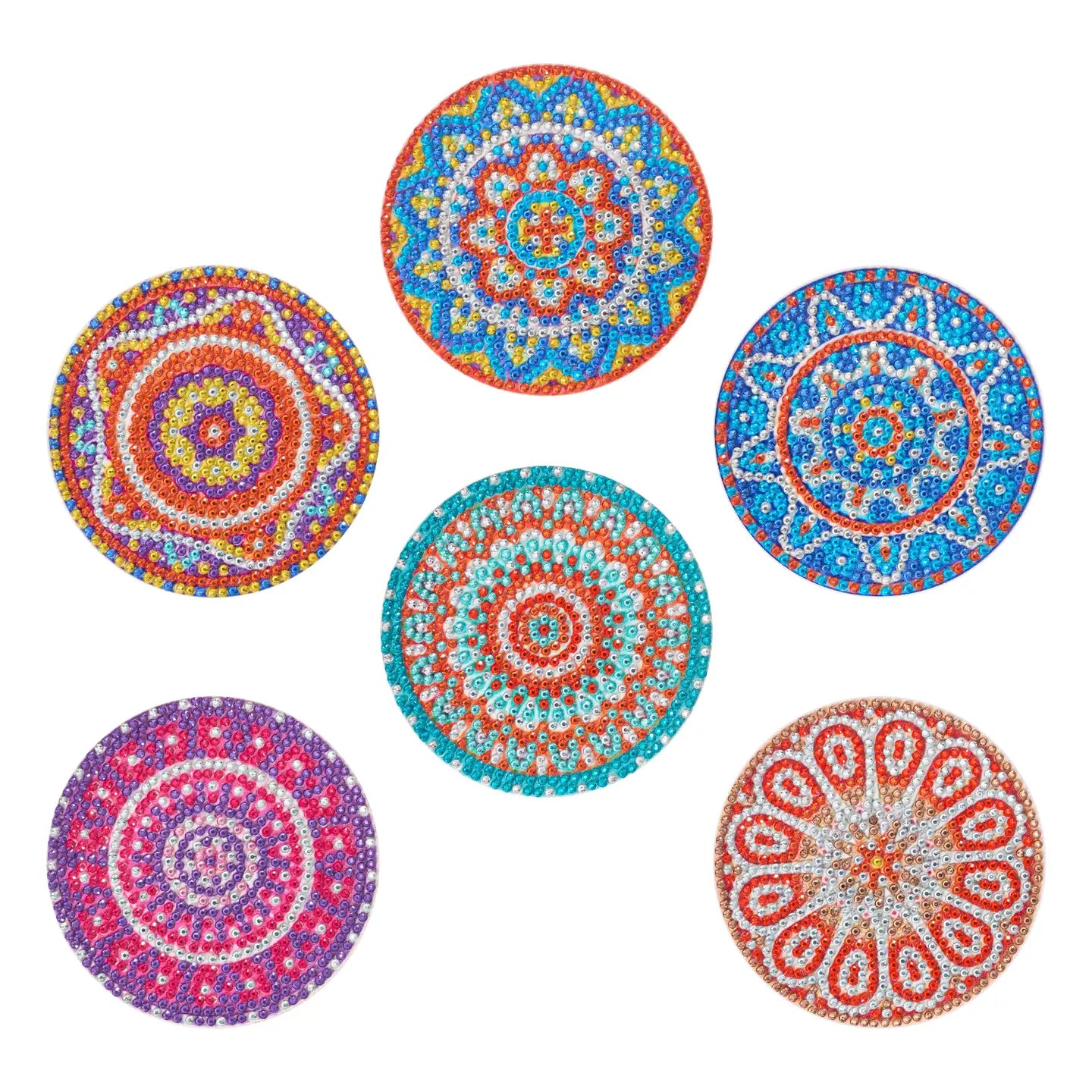 Diamond Art Club Coasters - Mandalas #1 (6 Pk)