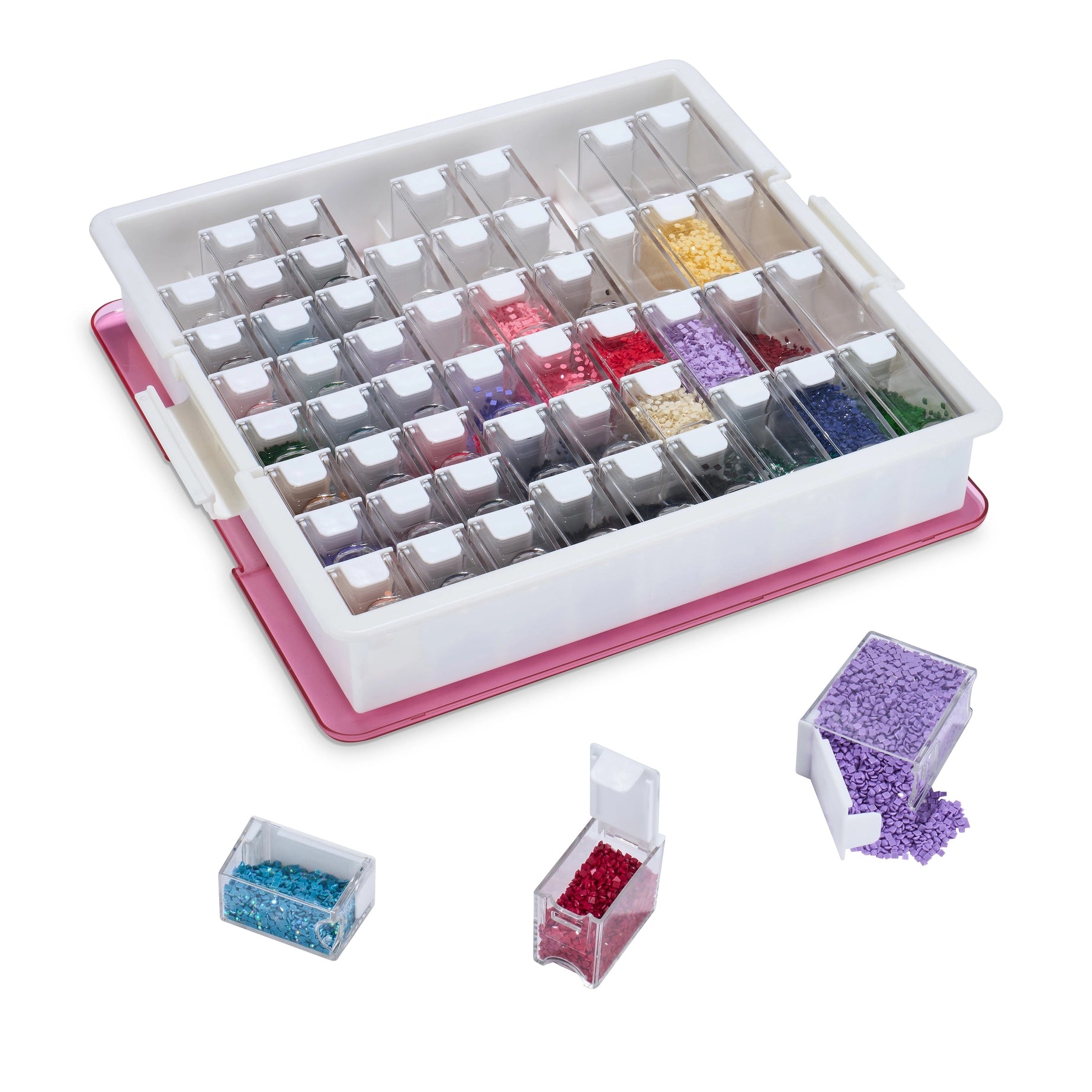 Diamond Container Paper Diamond Art Club Premium 54-Container Diamond Storage Organizer