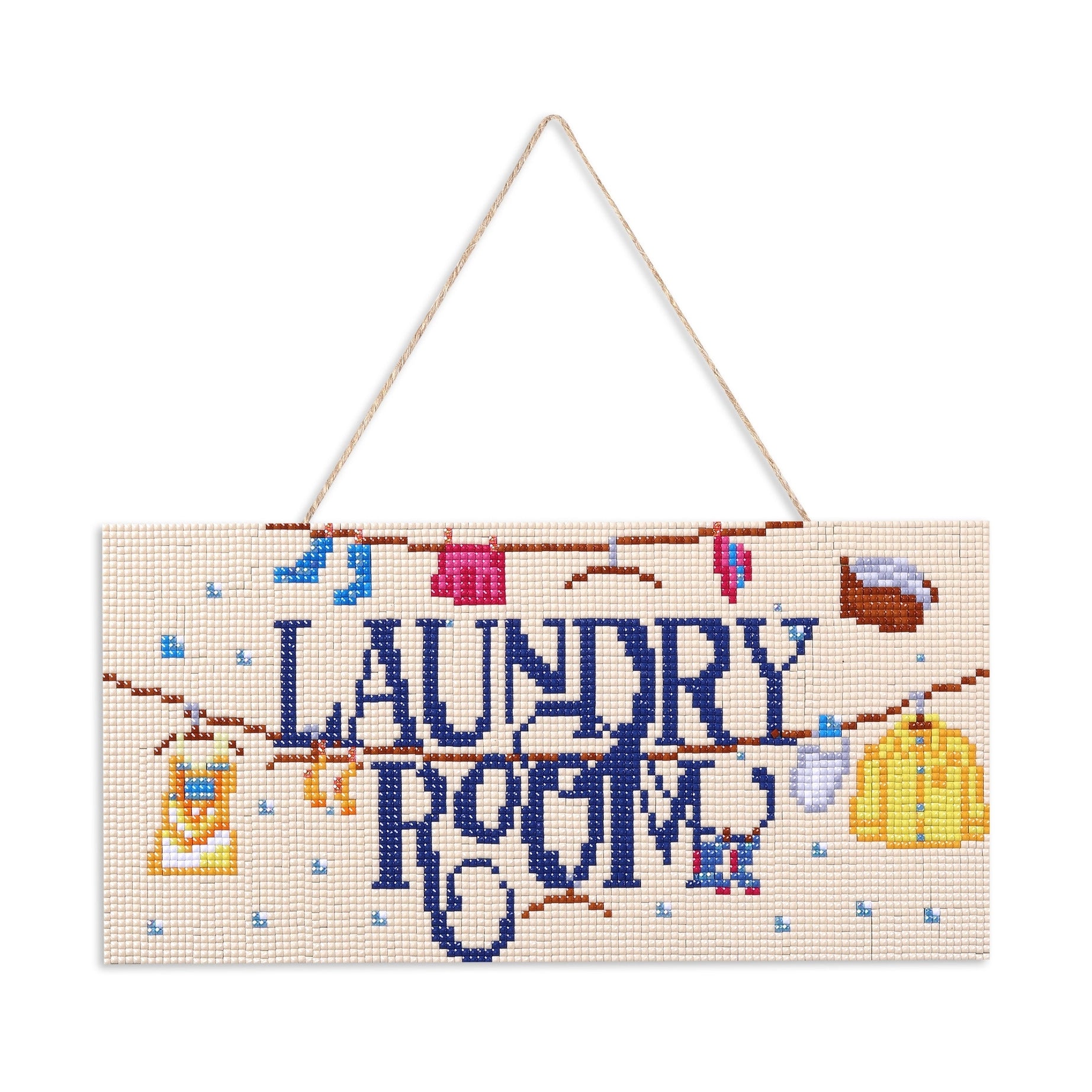 Diamond Art Club SQUARES Hanging Sign - Laundry Room