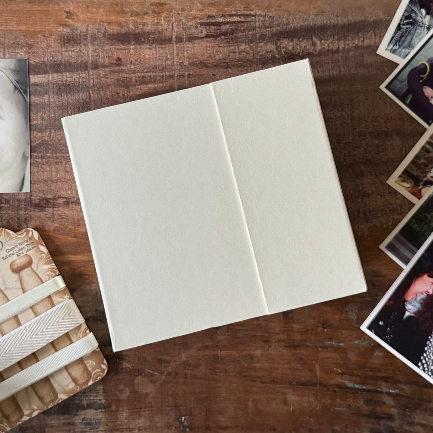 Graphic 45 Square Tag & Pocket Wrap-Around Album - Ivory