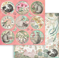 Stamperia Orchids and Cats 8” x 8” Paper Pad