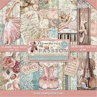 Stamperia Passion 8” x 8” Paper Pad