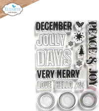 Elizabeth Craft Designs December Day By Day Stamp Set