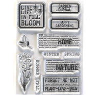 Elizabeth Craft Designs Home & Nature Stamp Set