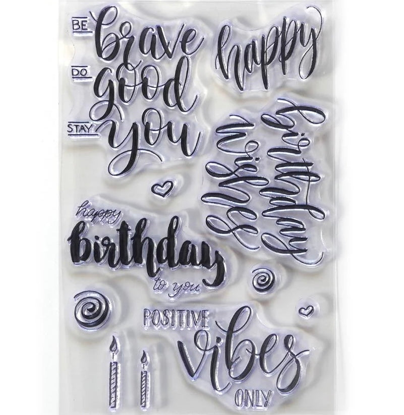 Elizabeth Craft Designs Birthday Stamp Set