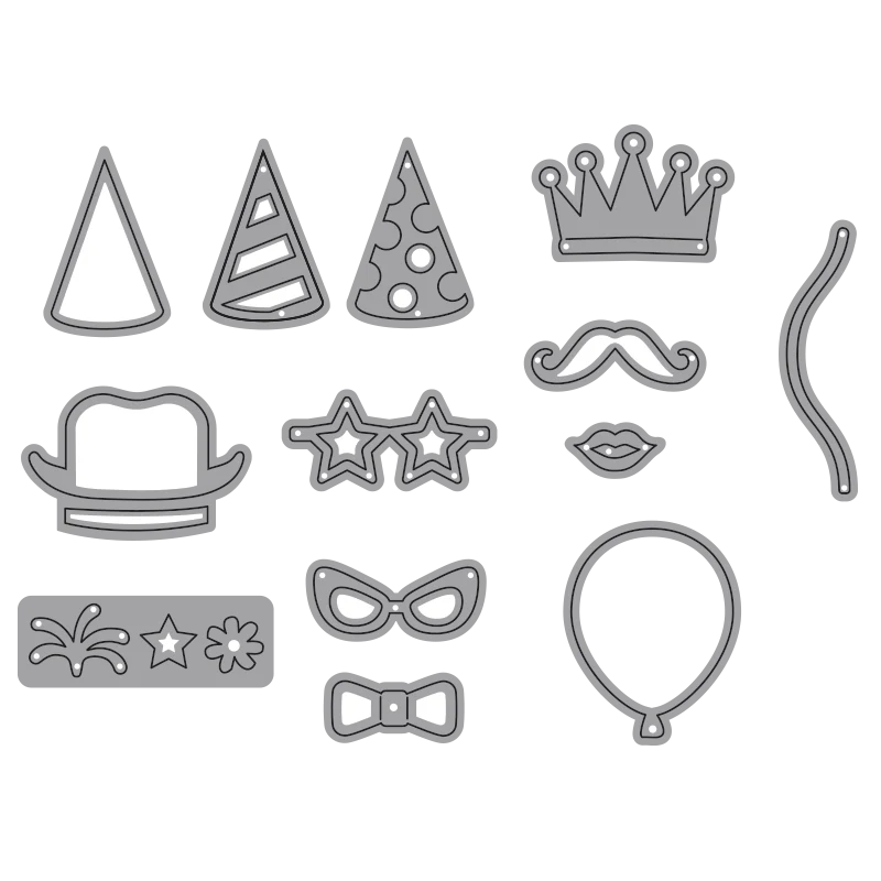 Elizabeth Craft Designs Party Accessories Metal Die Set