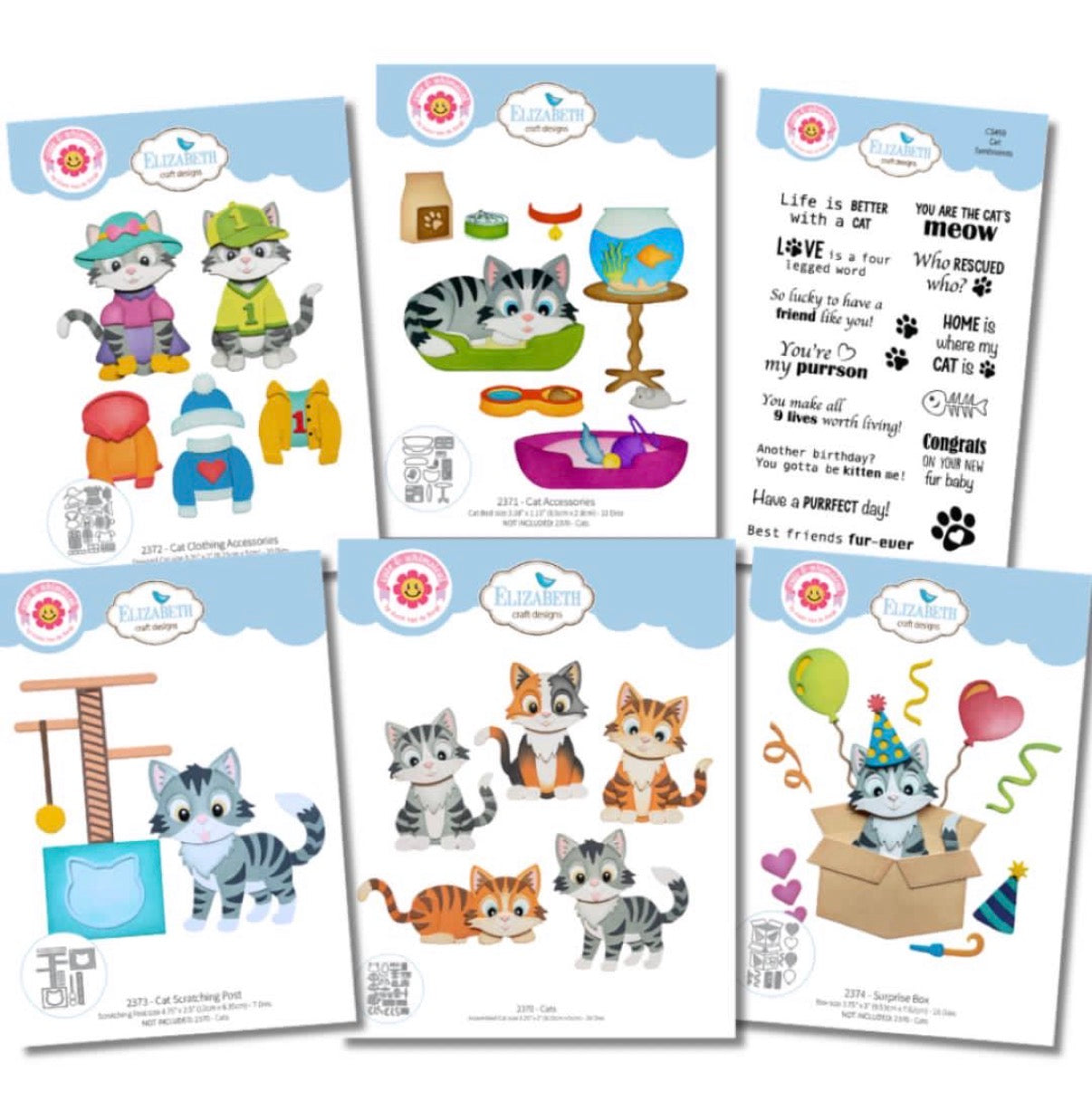 BUY IT ALL: Elizabeth Craft Designs Meet the Cats Collection