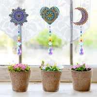 Diamond Art Club Suncatchers - Moon/Heart/Mandala