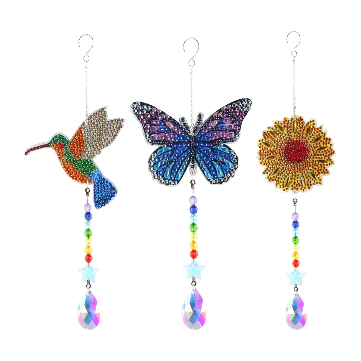 Diamond Art Club Suncatchers - Hummingbird/Butterfly/Sunflower