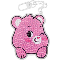 Camelot Dotz Cheer Bear Diamond Painting Key Charm Kit