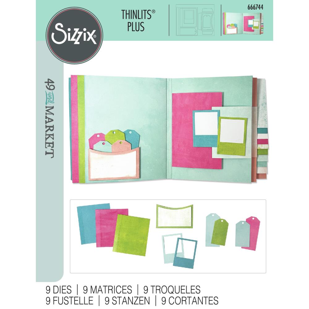 Sizzix Thinlits Plus Die Set - Journal Essential Pages by 49 & Market