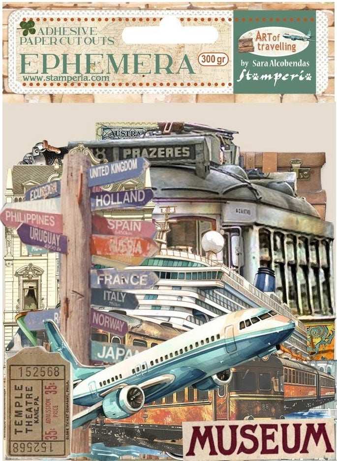 Stamperia Art of Travelling Adhesive Ephemera