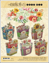 Graphic 45 Season to Celebrate - Bouquet Card Set 2025 Kit 1