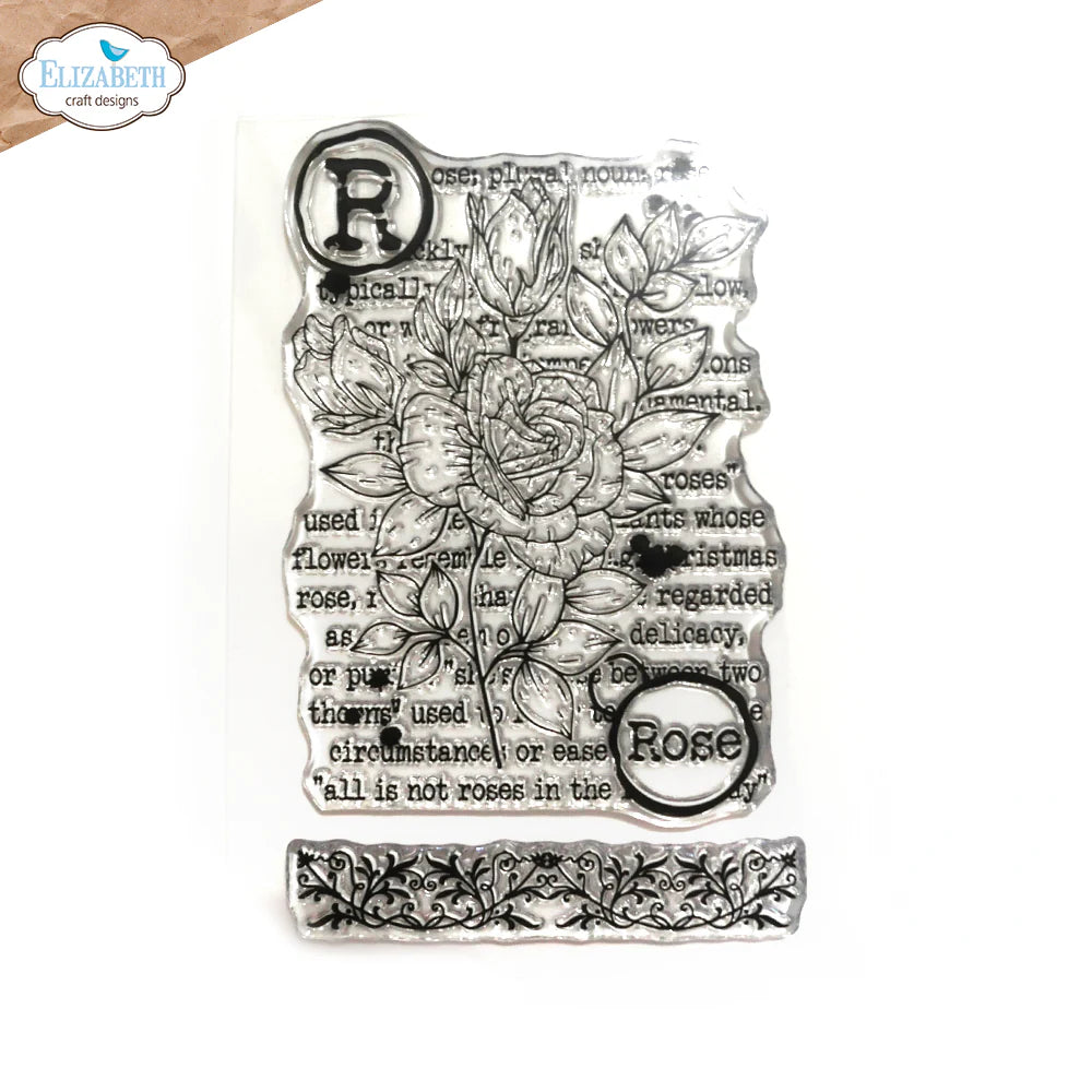 Elizabeth Craft Designs Rose Stamp Set