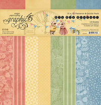 Graphic 45 Hip Hip Hooray 12” x 12” Patterns & Solids Pack