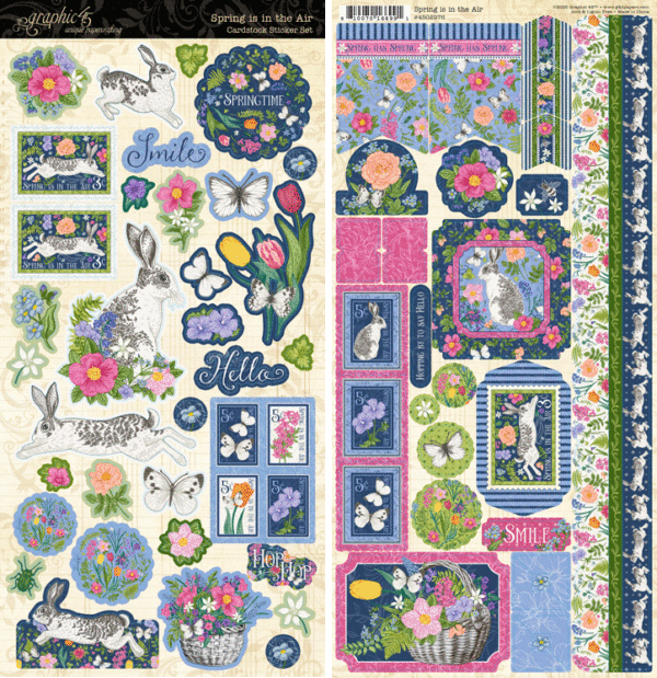 Graphic 45 Spring is in the Air Cardstock Sticker Set