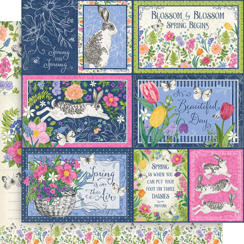 Graphic 45 Spring is in the Air 8” x 8” Collection Pack