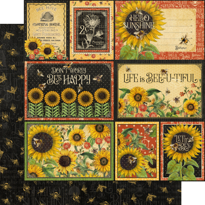 Graphic 45 Let It Bee - Keepsake Kit (with Exclusive Metal Die Set)