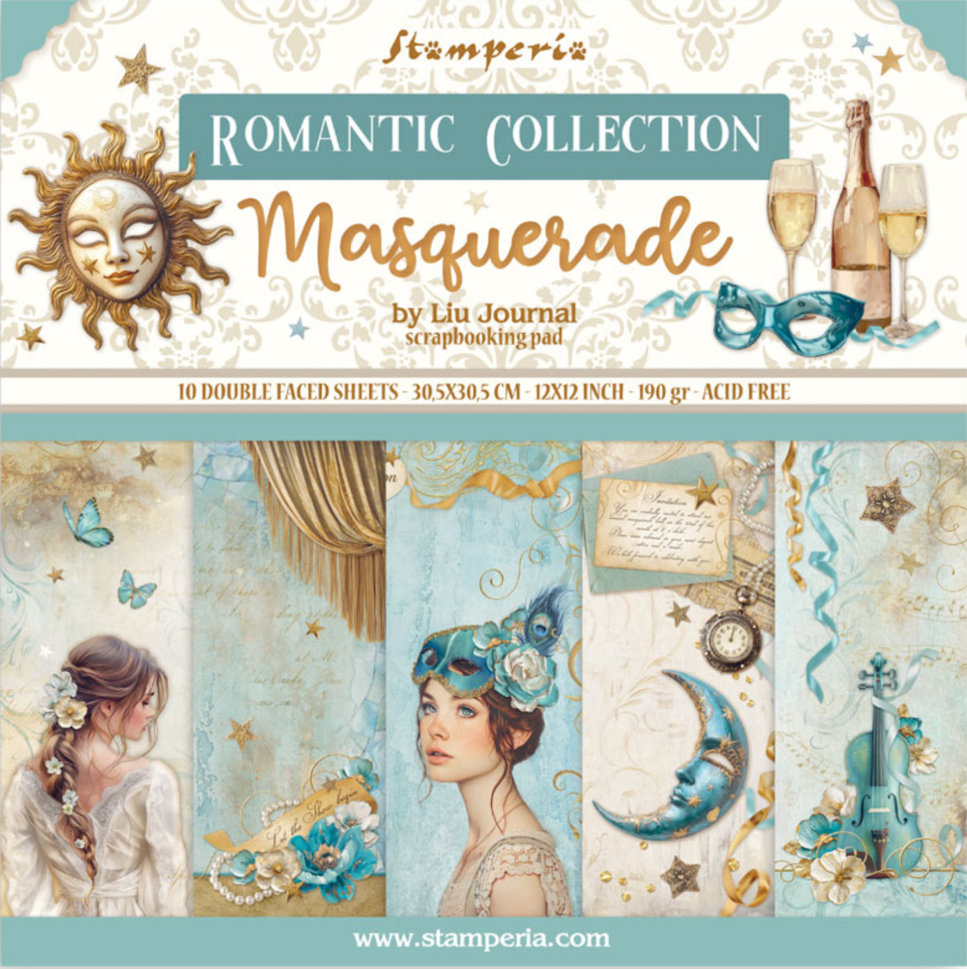 BUY IT ALL: Stamperia Romantic Collection - Masquerade Collection