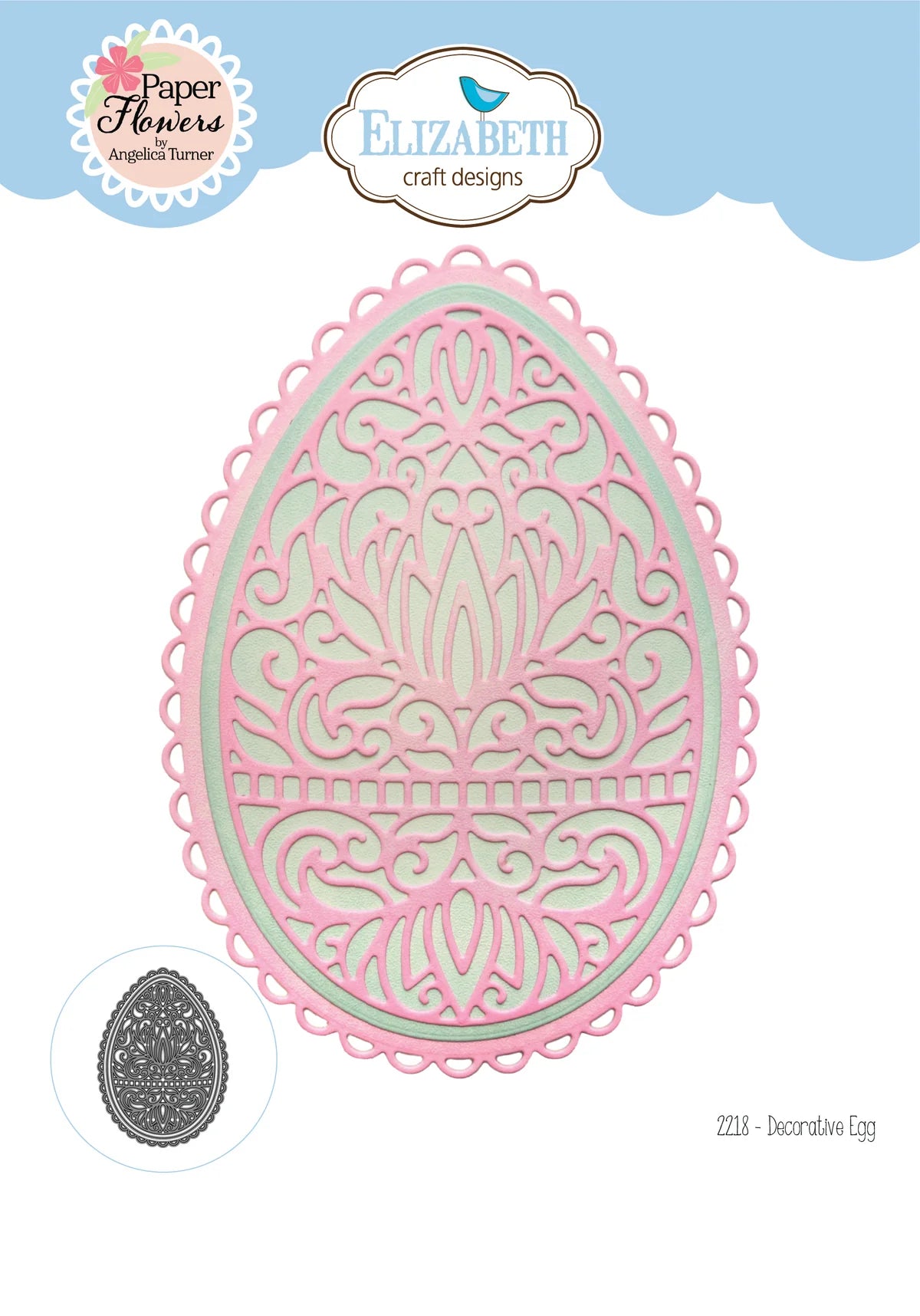 Elizabeth Craft Designs Decorative Egg Metal Die Set