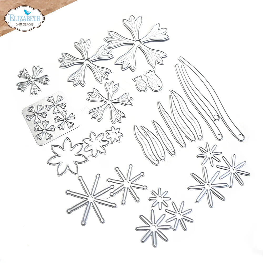 Elizabeth Craft Designs Cornflower Metal Die Set