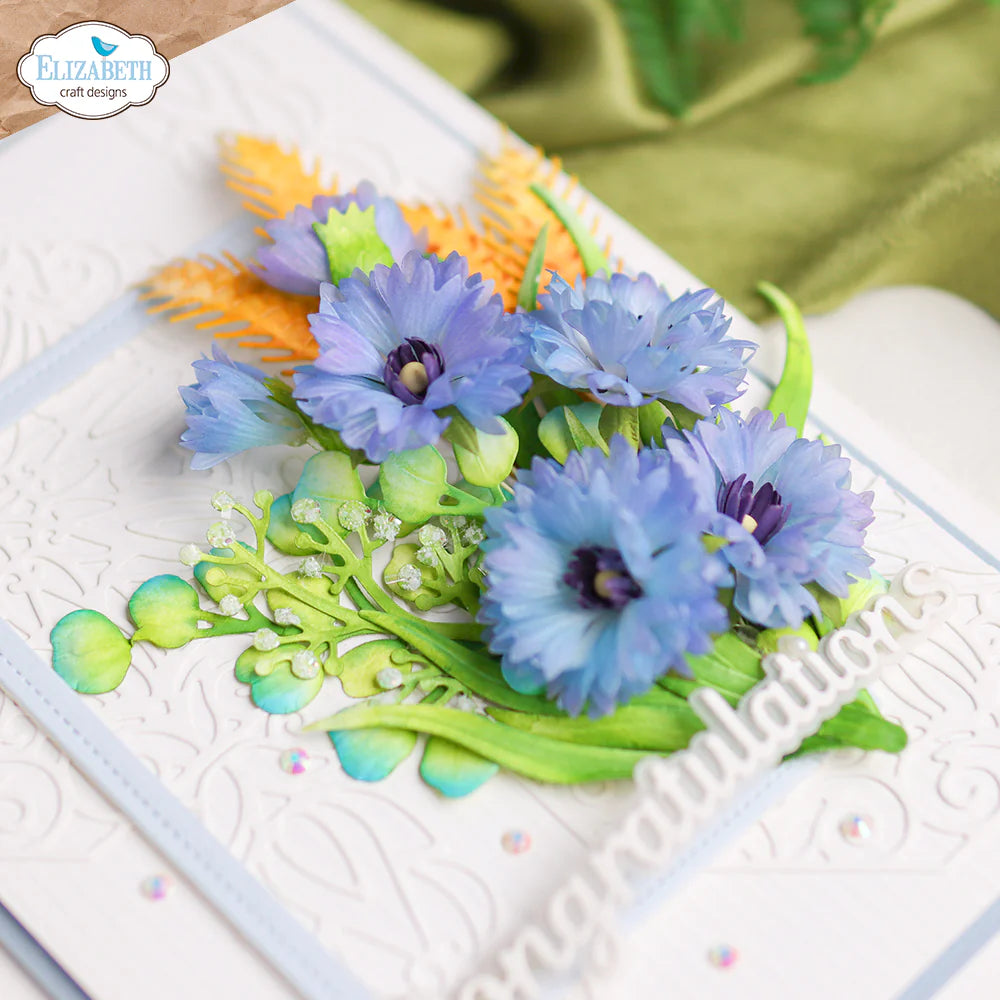 Elizabeth Craft Designs Cornflower Metal Die Set