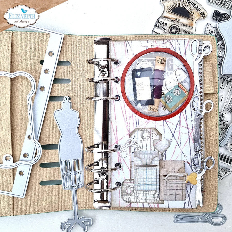 Elizabeth Craft Designs 2028 Sidekick Essentials 26 Yarn Card with Scissors Dies