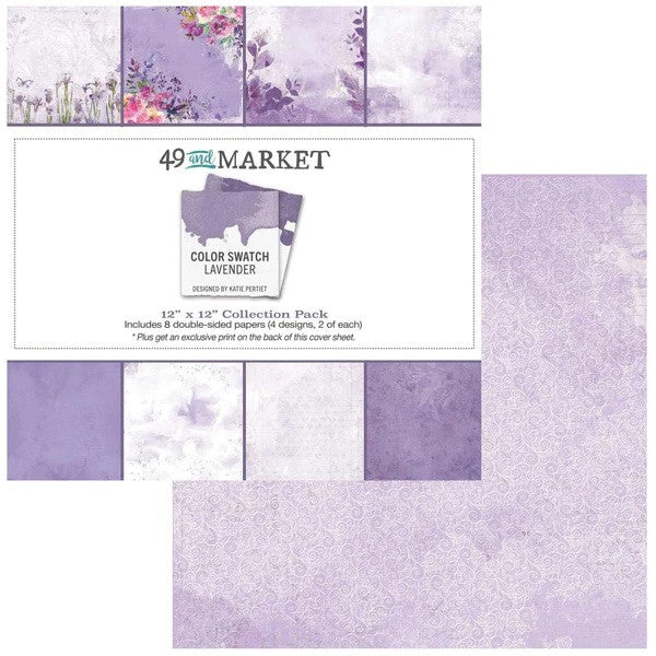 49 en Market 12x12 lavendelcollectiepapierpakket