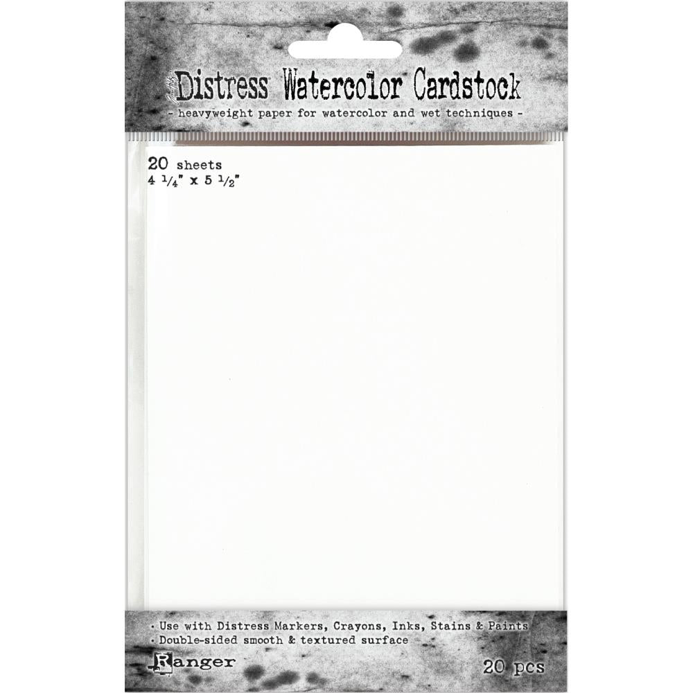 Tim Holtz Distress Watercolor Cardstock 4.25” x 5.5” (20 sheets)