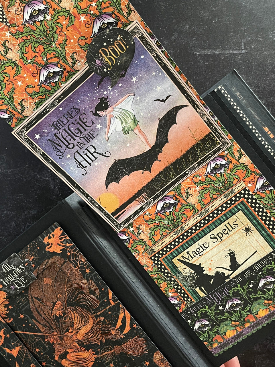 Graphic 45 Midnight Tales Peek-a-Boo Pop Up Album 2021 Monthly Project Volume 8