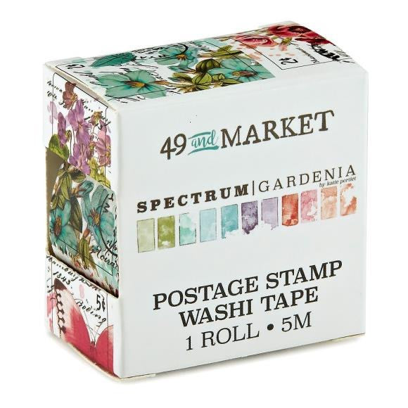 49 en Market Spectrum Gardenia Postage Washi Tape