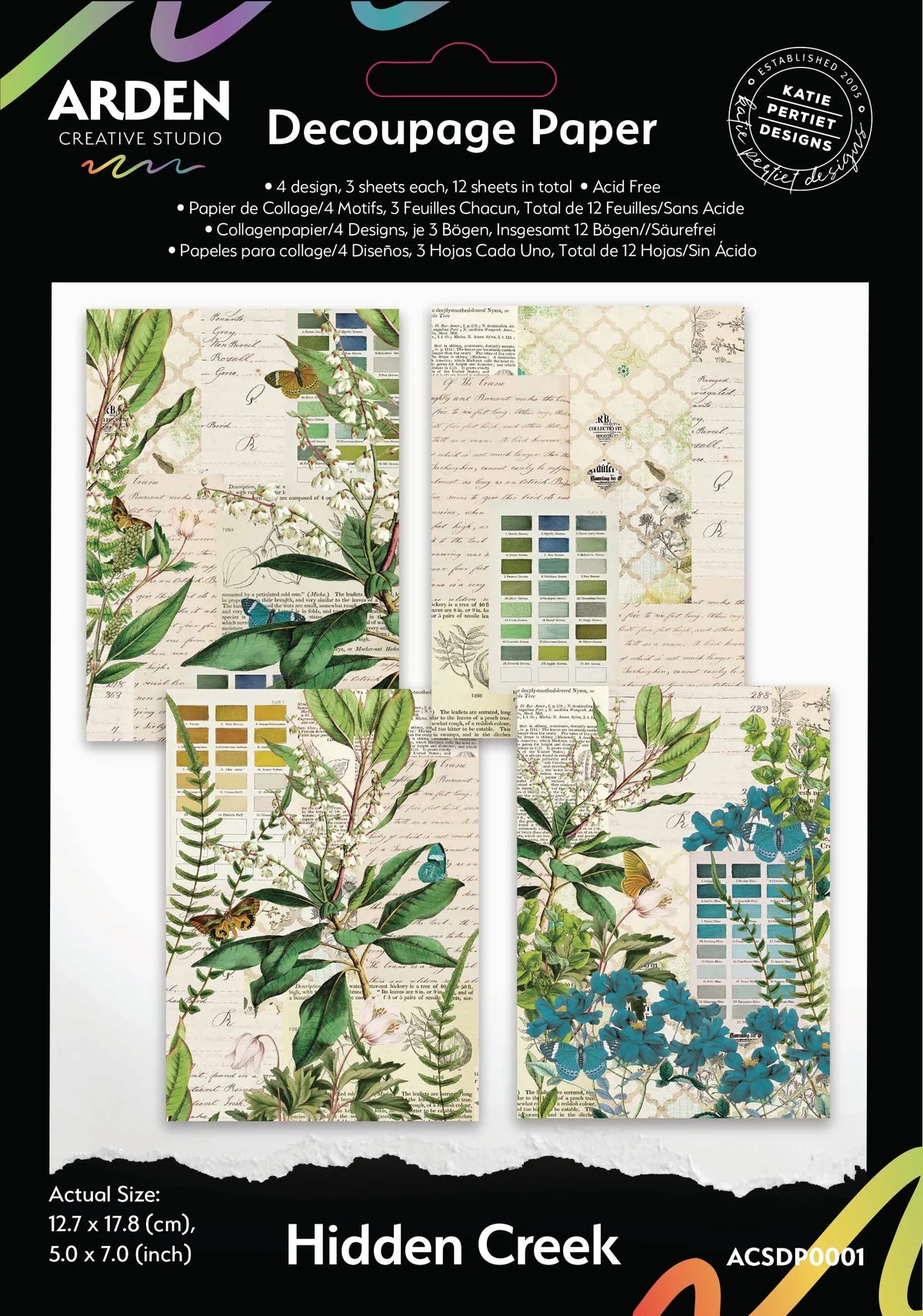 Arden Creative Studio Hidden Creek Decoupage Paper Set (12 sheets)