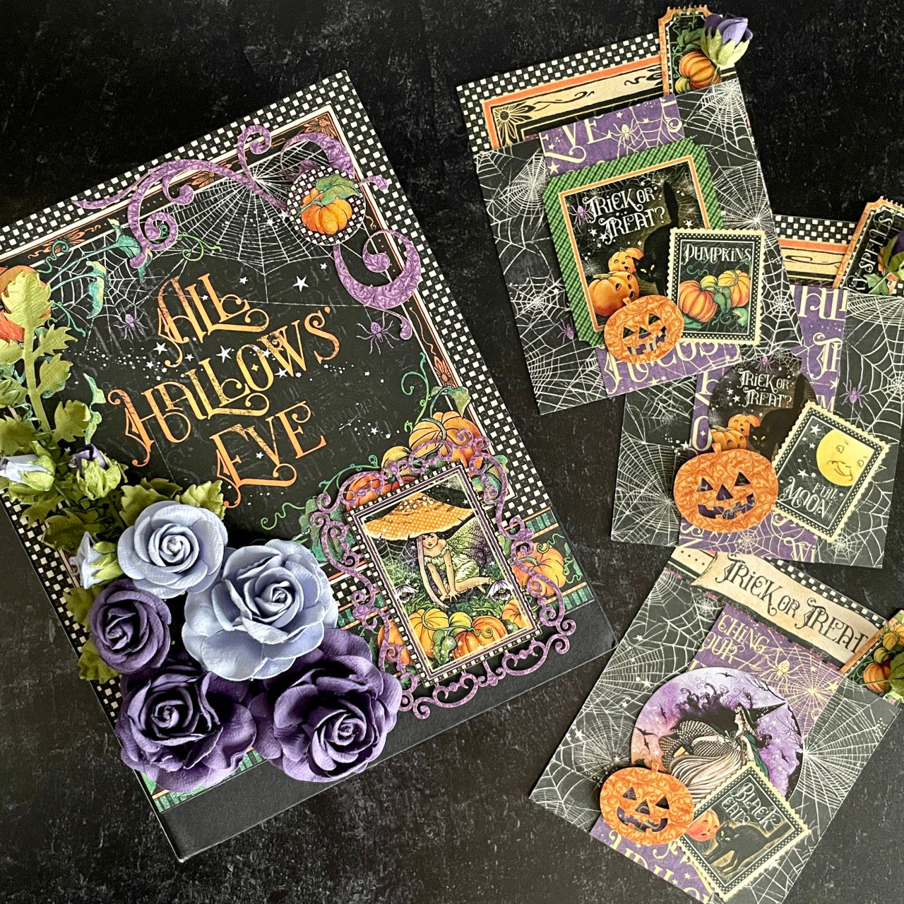 Graphic 45 Midnight Tales Peek-a-Boo Pop Up Album 2021 Monthly Project Volume 8