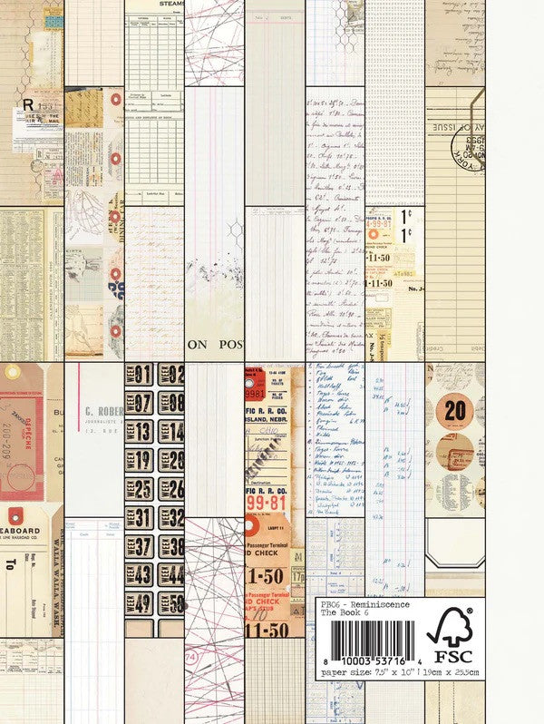 Elizabeth Craft Designs Reminiscence Paper - The Book 6