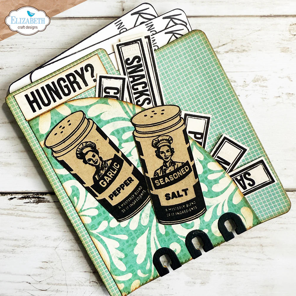 Elizabeth Craft Designs Let’s Eat Stamp Set