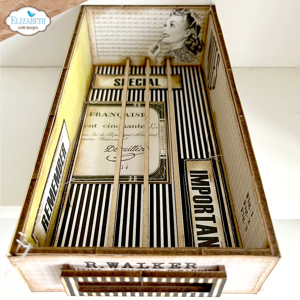 Elizabeth Craft Designs Wooden Planner Card Box Kit