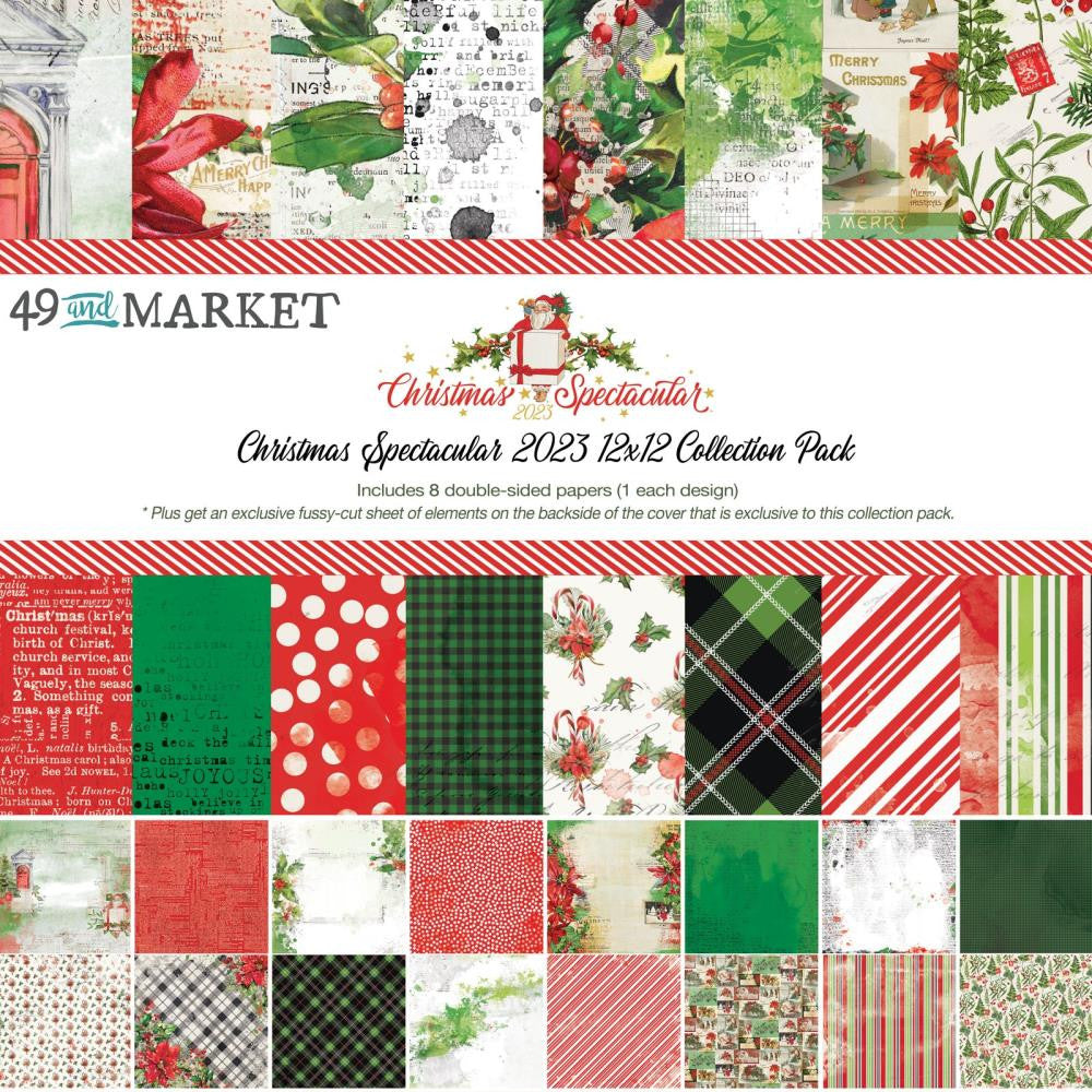 49 y Market Christmas Spectacular paquete de colección de 12 x 12