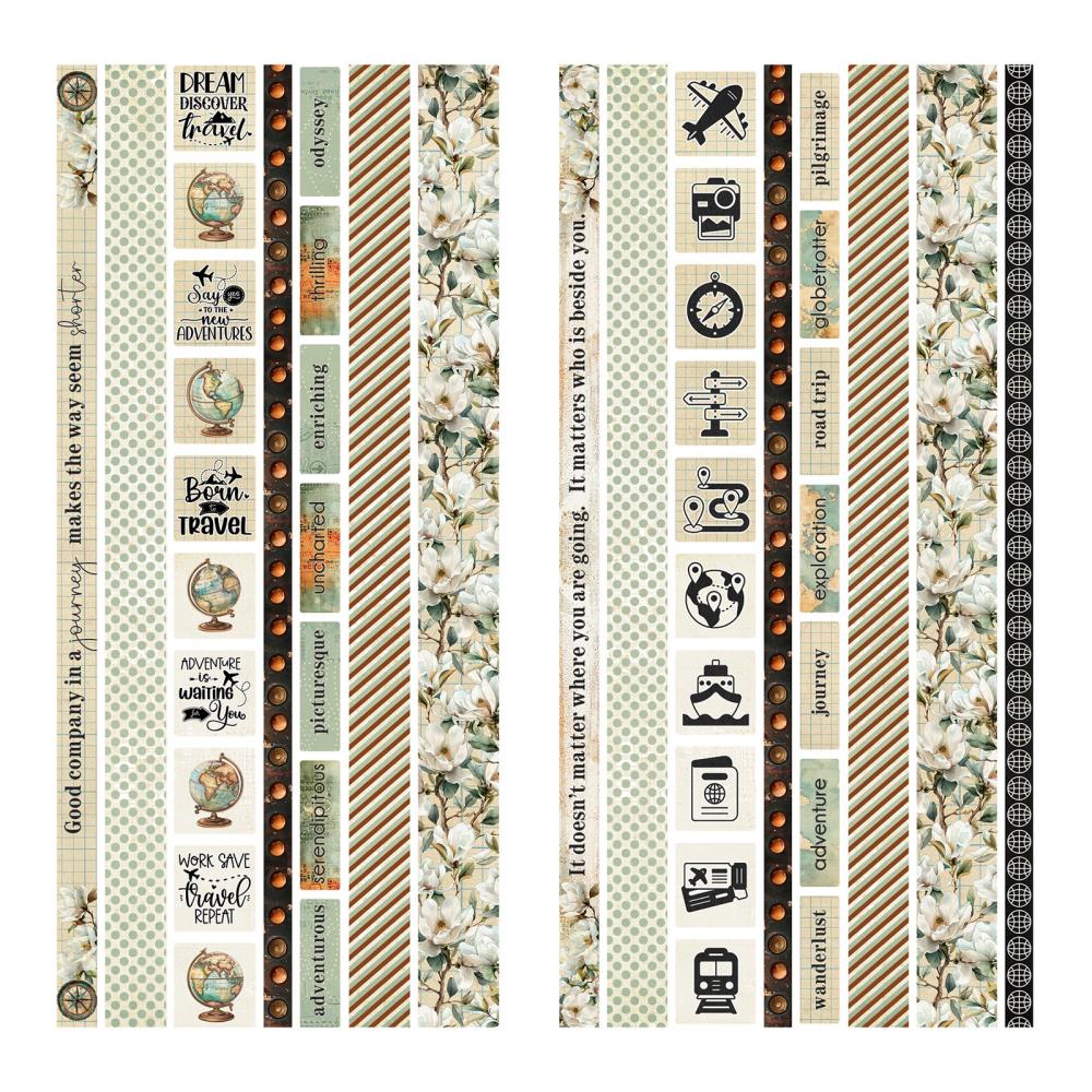 49 & Market Wanderlust Explorer Washi Tape Sheets