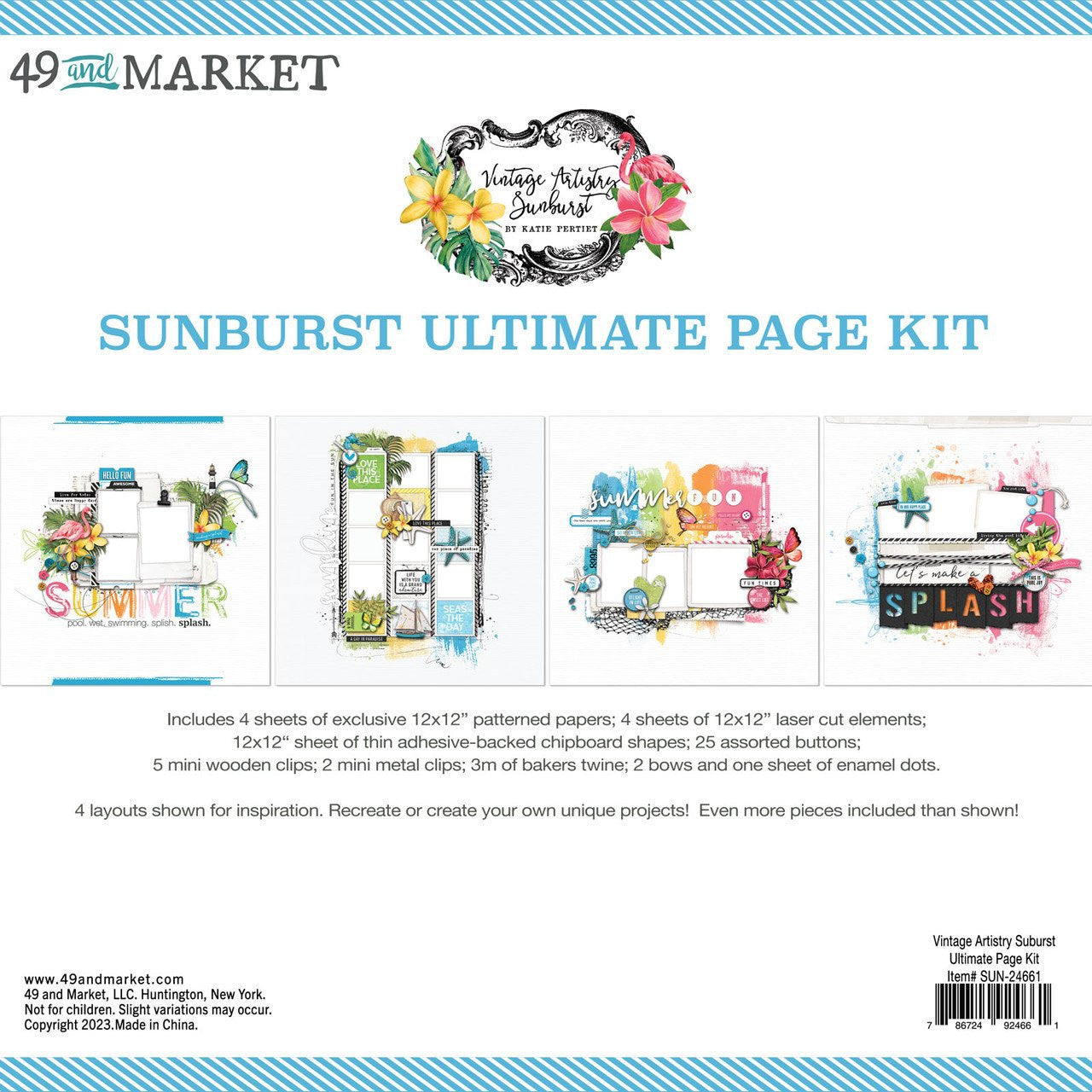 49 en Market Vintage Artistry Sunburst Ultimate Page Kit